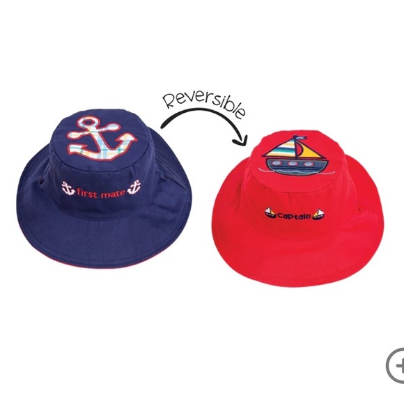 Flapjackkids Toddler Nautical Bucket Hat, Sz M (2-4 Years) - Picture 2 of 9